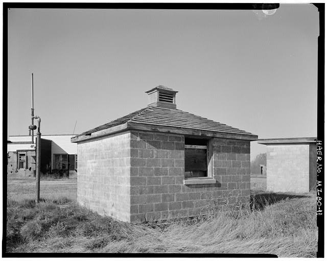 VIEW WEST, fuel pump house (east unit)