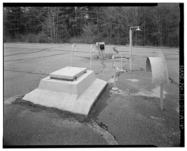 Launch Area, Underground Missile Storage Structure, detail of escape hatch and decontamination shower VIEW WEST
