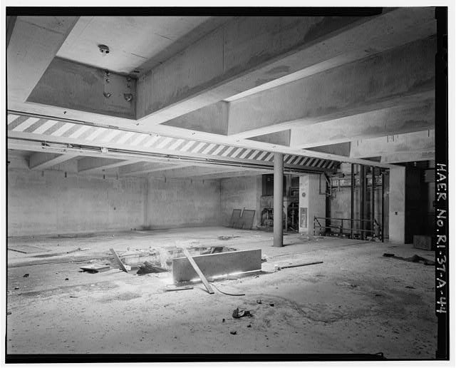 Quincy, MA, BO-37, Launch Area, Underground Missile Storage Structure, general interior view VIEW SOUTHWEST
