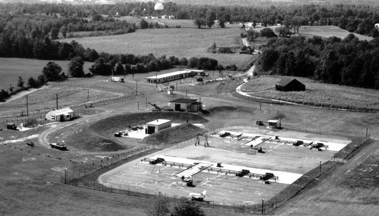 Looking almost due west across the launcher area to the integrated fire control area in 1964